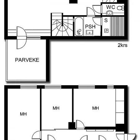 Апартаменты 2ndhomes Luxury Kamppi Two Storey 3br Penthouse With *